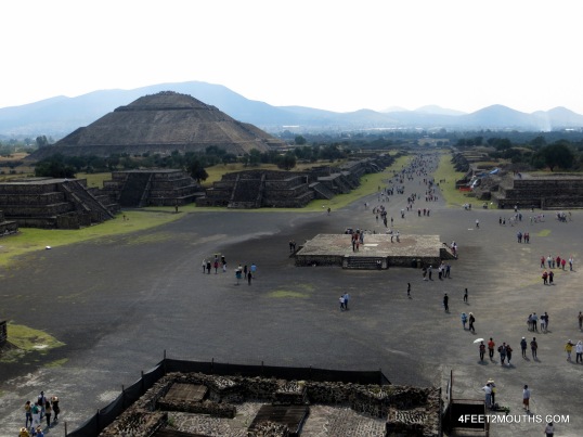 The main drag of Teotihuacan